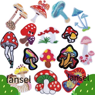 Lansel แผ่นแพทช์รีดติดกางเกง ลายเห็ดน่ารัก ขนาดเล็ก สีสันสดใส สําหรับทําเครื่องแต่งกาย 20 ชิ้น