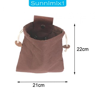 [Sunnimix1] กระเป๋าผ้าแคนวาส อเนกประสงค์ พร้อมหูรูด สําหรับใส่ผลไม้ เหมาะกับการพกพาเดินทาง เดินป่า