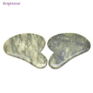 Brightstar หินหยกธรรมชาติ กัวซา สีเขียว สําหรับนวดใบหน้า