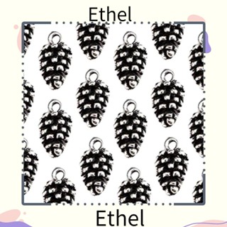 Ethel1 จี้ลูกปัด อัลลอย ลายคริสต์มาส มั่นคง ทนทาน 15 มม.*8 มม. 50 ชิ้น