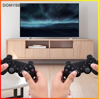 ❤ Domybest GD10 เครื่องเล่นเกมไร้สาย 4K 2.4G ด้ามจับคู่ แบบพกพา สําหรับ PSP PS1