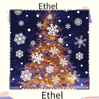 Ethel1 สติกเกอร์ ลายคริสต์มาส ใช้ซ้ําได้ สําหรับติดตกแต่งหน้าต่าง เทศกาลคริสต์มาส ร้านค้า