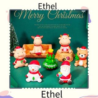 Ethel1 ฟิกเกอร์ซานตาคลอส ของขวัญคริสต์มาส ขนาดเล็ก สําหรับตกแต่งบ้าน สวนบอนไซ