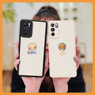 Anti-knock Back Cover Phone Case For OPPO Reno6 Pro advanced youth texture creative Cartoon leather Phone lens protection cute