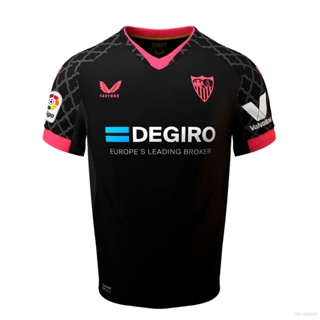 เสื้อกีฬาแขนสั้น ลายทีมชาติฟุตบอล Sevilla FC Jersey Third Away 2022 2023 สําหรับผู้ชาย และผู้หญิง