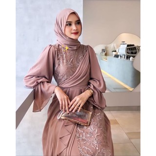 - Melisa Dress Maxy Matt Babydoll Full ทุกขนาดพอดีกับ XL Besar Gamis มุสลิมผู้หญิง