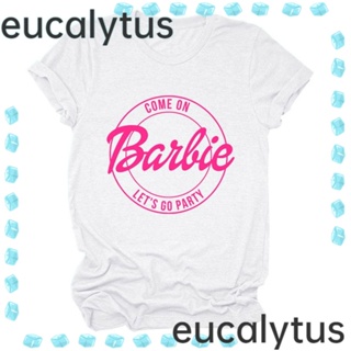 Eucalytus1 เสื้อยืดแขนสั้น คอกลม ผ้าฝ้าย พิมพ์ลายบาร์บี้ Come on Dear Bachelorette เหมาะกับงานปาร์ตี้วันเกิด สําหรับผู้หญิง และผู้ชาย