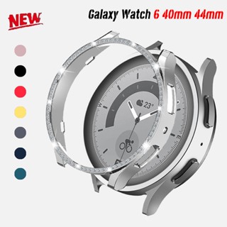 Bling เคสป้องกันเพชร PC สําหรับ Samsung Galaxy Watch 6 40 มม. 44 มม.