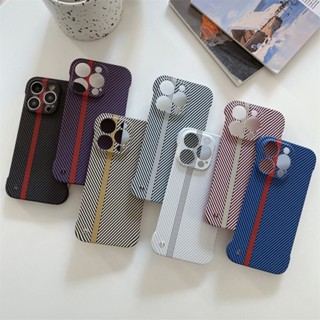 เคสโทรศัพท์มือถือ PC พลาสติกแข็ง คาร์บอนไฟเบอร์ แบบบางพิเศษ สําหรับ iPhone 14 13 12 11 Pro MAX Mini 12Pro 13Pro 14Pro 14Plus 13ProMax 14ProMax