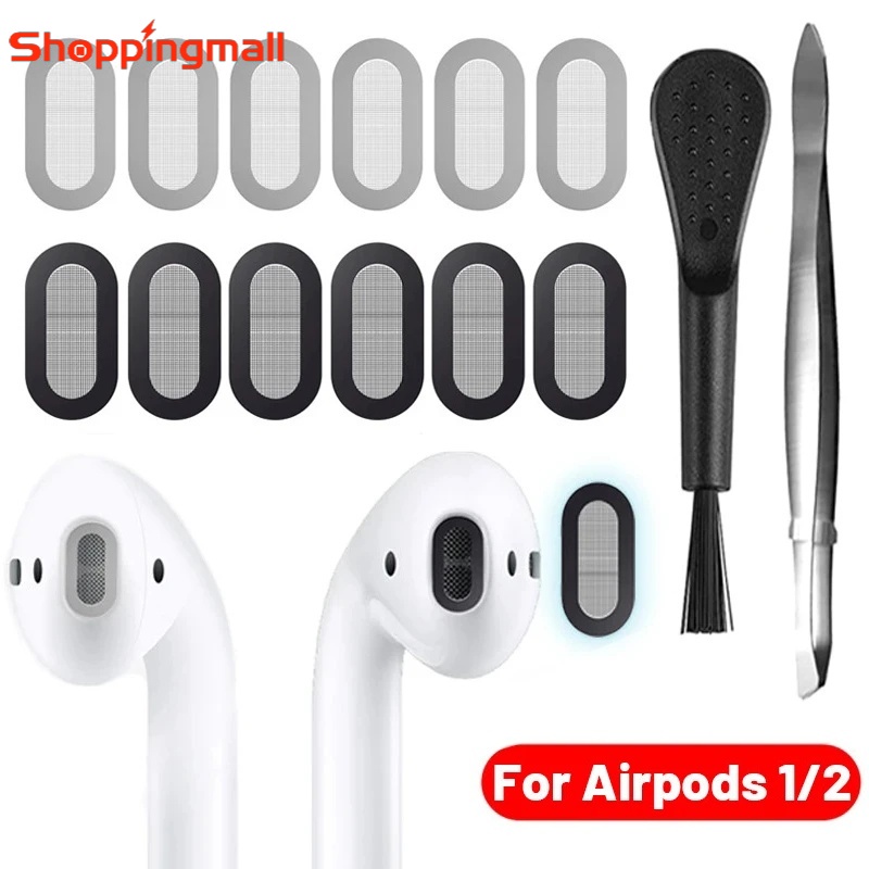 แผ่นตาข่ายกรองฝุ่น ป้องกันฝุ่น สําหรับหูฟัง Airpods 1 2 10 20 ชิ้น