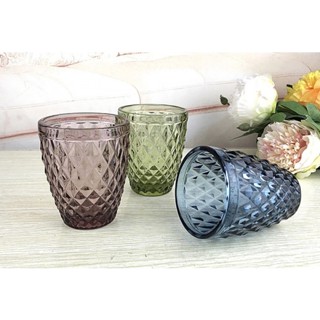 AjuShop-AILO ชุดแก้วน้ำ 240มล. 6ใบ/แพ็ค คละสี TAJ-MAHAL