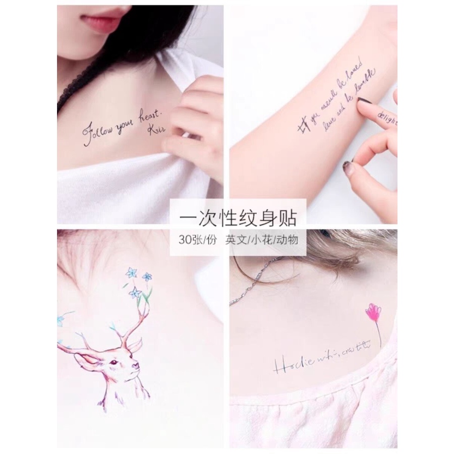 สติกเกอร์รอยสักคิ้ว ลายผีเสื้อ กันน้ํา ติดทนนาน ล้างทําความสะอาดได้ ระดับไฮเอนด์ สําหรับนักเรียนหญิง