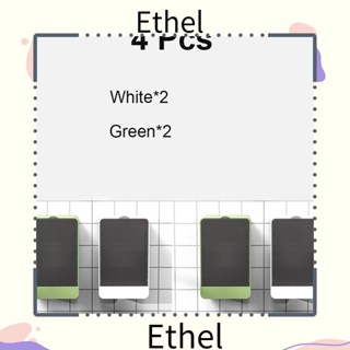 Ethel1 กล่องใส่สบู่อาบน้ํา แบบติดผนัง ไม่ต้องเจาะรู สีขาว และสีเขียว สําหรับห้องน้ํา 4 ชิ้น