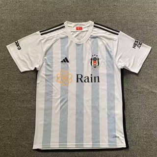 เสื้อกีฬาแขนสั้น ลายทีมชาติฟุตบอล Besiktas ทีมเหย้า เบอร์ 23-24 ไซซ์ S-XXL ชุดเหย้า สําหรับผู้ชาย