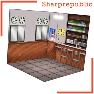 [Sharprepublic] ฉากหลังจําลอง ของเล่นฉากหลัง สําหรับยานพาหนะ