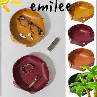 Emilee ถาดจัดเก็บเหรียญ นาฬิกา กุญแจ โทรศัพท์มือถือ แบบตั้งโต๊ะ