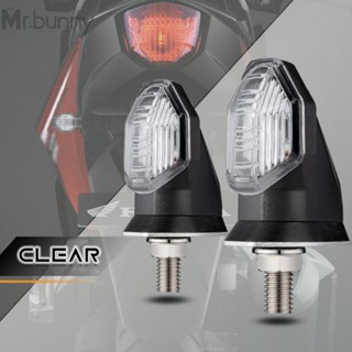 ไฟเลี้ยว LED สีเหลืองอําพัน สําหรับรถจักรยานยนต์ 2 ชิ้น