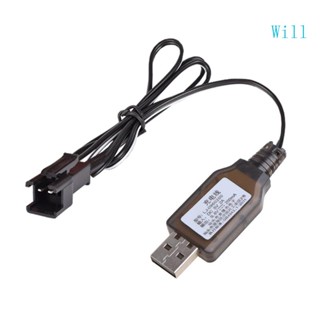 Will ที่ชาร์จแบตเตอรี่ USB 9 6V NiCd NiMH สําหรับแบตเตอรี่ของเล่นบังคับ พร้อมปลั๊ก SM-2P