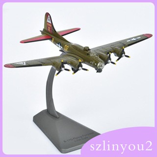 [szlinyou2] โมเดลเครื่องบินรบ 1:200 B 17 Diecast พร้อมขาตั้งโชว์ สําหรับตู้ทีวี ห้องนั่งเล่น บ้าน ชั้นวางหนังสือ