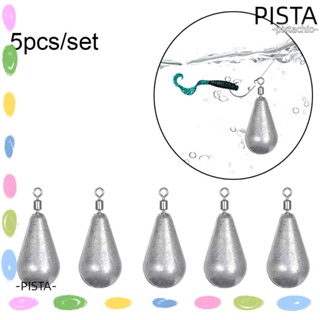 Pista ตะกั่วถ่วงน้ําหนัก ทรงกลม ขนาด 5 กรัม 7 กรัม 10 กรัม 14 กรัม 20 กรัม สําหรับตกปลา 5 ชิ้น