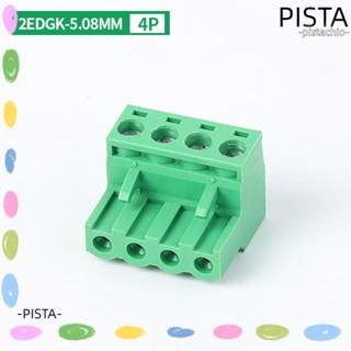 Pista ขั้วต่อสกรู พลาสติก KF2EDGK-5.08 มม. 4 Pin สีเขียว 10 ชิ้น