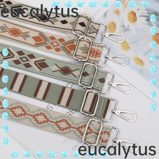 Eucalytus1 สายคล้องกระเป๋า เข็มขัด ถอดออกได้ ปรับได้ ปักลาย กระเป๋าถือ