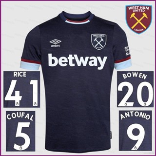 เสื้อกีฬาแขนสั้น ลายทีมชาติฟุตบอล West Ham United NP2 2021-2022 ชุดเยือน PN2