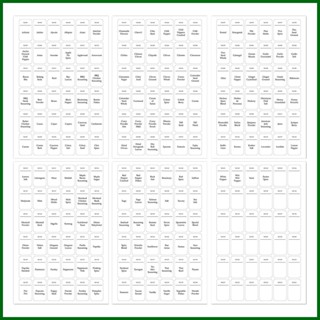 สติกเกอร์ฉลาก ทรงสี่เหลี่ยม สไตล์มินิมอล สําหรับติดขวดเครื่องเทศ 216 ชิ้น