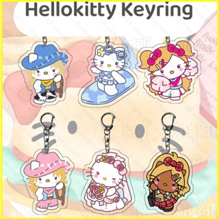 SANRIO Yb3 พวงกุญแจอะคริลิค จี้รูปอนิเมะ Hello Kitty น่ารัก สําหรับเด็ก BY3