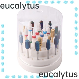 Eucalytus1 กล่องเก็บดอกสว่านเปล่า อุปกรณ์เสริม สําหรับตกแต่งเล็บ