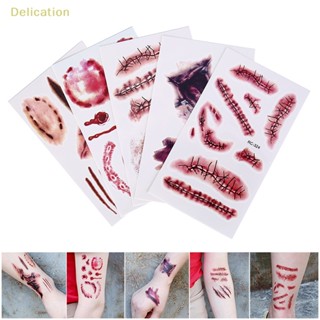 [Delication] รอยสักชั่วคราว ลายฮาโลวีน 5 ชิ้น