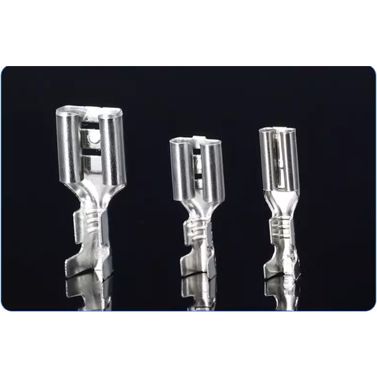 2.8/4.8/6.3ขั้วต่อจอบหญิงเทอร์มินัลประกบ ปลอกพีวีซีขั้วจีบ - รูปที่ 5