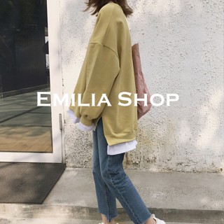 EMILIA SHOP  เสื้อผ้าผู้ญิง แขนยาว เสื้อฮู้ด  Unique ทันสมัย Trendy สบาย A98J22P 36Z230909