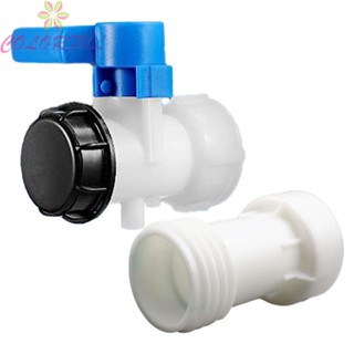 【COLORFUL】IBC Outlet Valve PP Plastic Tank Accessories Valve Water Outlet 62mm Black