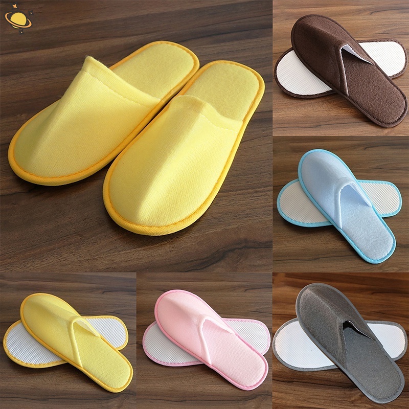 รองเท้าแตะ กันลื่น แบบใช้แล้วทิ้ง ล้างทําความสะอาดได้ สําหรับบ้าน โรงแรม ร้านเสริมสวย สําหรับผู้ชาย และผู้หญิง