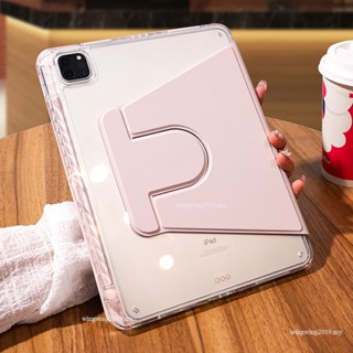 เคสอะคริลิค หมุนได้ 360 องศา กันงอ สําหรับอัพเกรด Ipad Air5 10 Generation A 2022