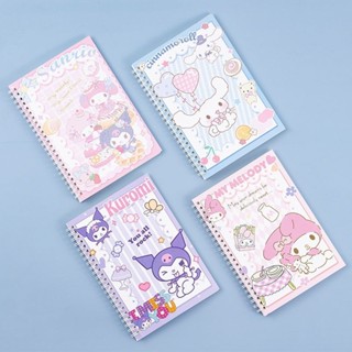 Kawaii Sanrio สมุดโน๊ต ลาย My Melody Kuromi Cinnamoroll ขนาด A5 ของขวัญ สําหรับเด็กผู้หญิง และเด็ก