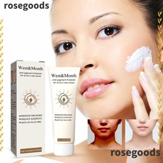 Rosegoods1 ครีมกันแดด SPF 50 ป้องกันเหงื่อ ปรับสีผิวให้กระจ่างใส มีประสิทธิภาพ