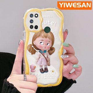 เคสโทรศัพท์มือถือ ซิลิโคนใส กันกระแทก ลายการ์ตูนเด็กผู้หญิงน่ารัก สีสันสดใส สําหรับ Realme 7 Pro 7i C17 Narzo 20 Pro