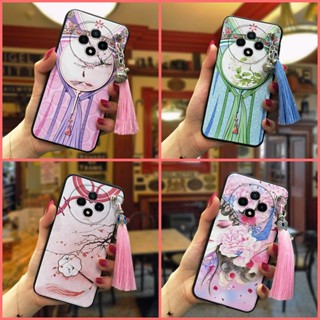 Silicone Chinese Style Phone Case For Wiko Hi Enjoy60 Pro 5G Waterproof Shockproof bell tassel Back Cover protective