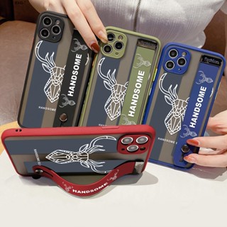 Xiaomi Redmi 7 7A 5A A1 A2 4X 5 Plus K40 Gaming Pro สำหรับ Case ELK Deer เคส เคสโทรศัพท์ เคสมือถือ Wristband Clear Cases