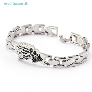 [eruditecourtth] สร้อยข้อมือโซ่ ลาย Game of Thrones The Stark Family Wolf เก๋ไก๋ แฟชั่น [ใหม่]