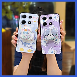 Back Cover Kickstand Phone Case For infinix Note30 Pro/X678B Cute TPU Dirt-resistant Durable Anti-knock protective