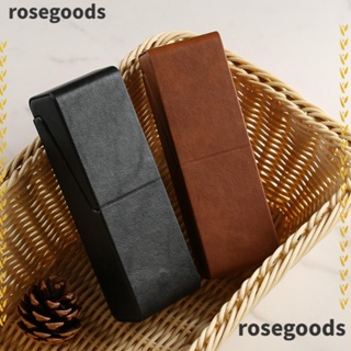 Rosegoods1 แว่นตาอ่านหนังสือ หนัง PU กันน้ํา สําหรับผู้หญิง