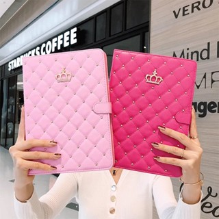 เคสแท็บเล็ตหนัง ลายมงกุฎ สําหรับ Ipad 10th 10.9 2022 Pro 11 2022y 21y 20y 18y Air 5 4 3 Pro 2 1 9.7 9th 8th 7th 10.2 Mini 6 5 4 3 2 1