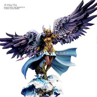 9.9 เหนื่อยมากโมเดลฟิกเกอร์ทหารบิน 1/24 Flying God 75 มม. สีขาว A-1054 09FQ