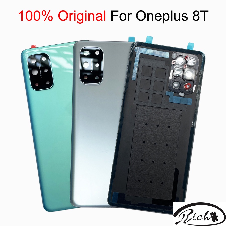 ฝาครอบแบตเตอรี่ด้านหลัง แบบเปลี่ยน สําหรับ OnePlus 8T+ 5G One Plus 1+ 8T 8 T