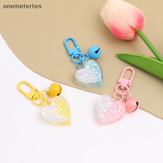 Rten Love Bell พวงกุญแจ จี้กระดิ่ง ทรงกลม สีหัก สําหรับห้อยกระเป๋า