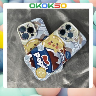 [OKOKSO] ใหม่ เคสโทรศัพท์มือถือ ฟิล์มนิ่ม กันกระแทก ลายการ์ตูนปิกาจูน่ารัก สําหรับ OPPO Reno9 Reno8 Reno7pro reno6 7z 5 R17 A9 2020 4Z 5G F11 A31 A15 A3S A77