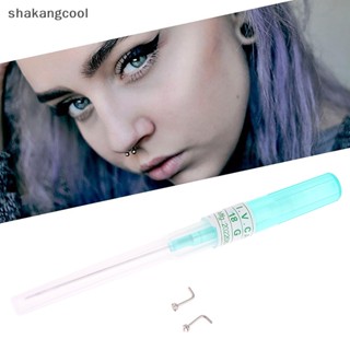 Shakangcool อุปกรณ์สักร่างกาย จมูก แบบใช้แล้วทิ้ง 14G 16G 18G 20G SGL 3 ชิ้น ต่อล็อต